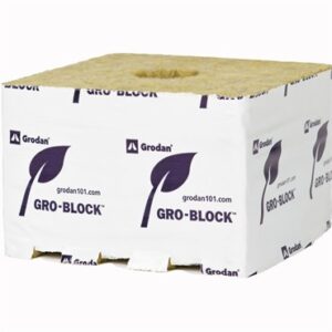 Grodan Gro-Block Improved Jumbo (6x6x4) w/Hole - Carton (64/Carton)