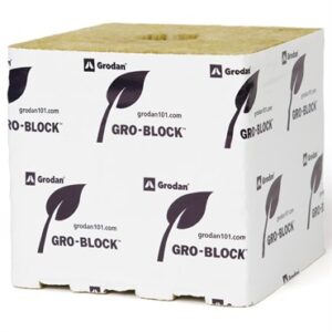 Grodan Gro-Block Improved Hugo (6x6x6) w/Hole - Loose On Pallet (512/ Pallet)